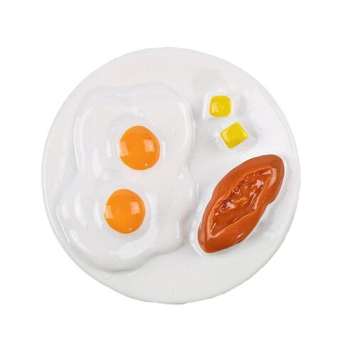 Aimant de réfrigérateur unique en forme d'?uf pour le petit-déjeuner - Décoration de cuisine réaliste, résine écologique, parfait pour les notes et les mémos