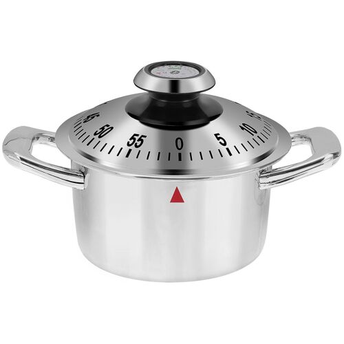 Minuteur De Cuisine Créatif En Forme De Pot (60 Minutes) - Bruyant, Durable, Idéal Pour La Cuisine Et Les Activités Des Enfants - Idée Cadeau