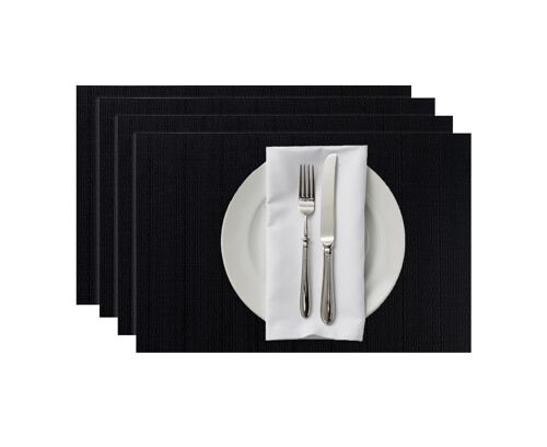 Ensemble De 4 Sets De Table Élégants Et Résistants À La Chaleur - Durables, Faciles À Nettoyer, Parfaits Pour La Maison Et Les Événements