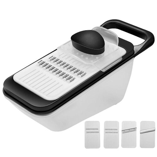 Trancheuse De Cuisine Polyvalente À Lames Multiples : Coupe-Légumes, Râpe Et Zesteur Pour Une Préparation Facile Des Repas