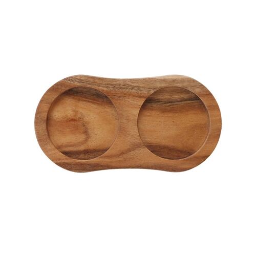 Plateau Élégant En Bois Pour Moulin À Sel Et À Poivre - Accessoire De Cuisine Élégant Pour L'organisation Et La Décoration