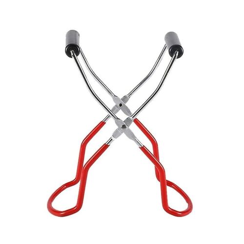 Pince À Bocaux En Acier Inoxydable Avec Poignée Rouge ¿ Sûre, Durable Et Polyvalente Pour La Mise En Conserve À Domicile