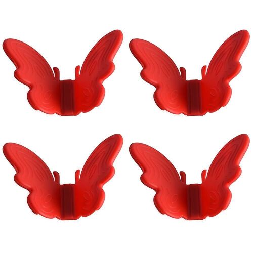 Gants De Cuisine Élégants En Silicone Motif Papillon - Résistants À La Chaleur, Magnétiques, Faciles À Nettoyer, Parfaits Pour La Cuisine Et La Pâtisserie
