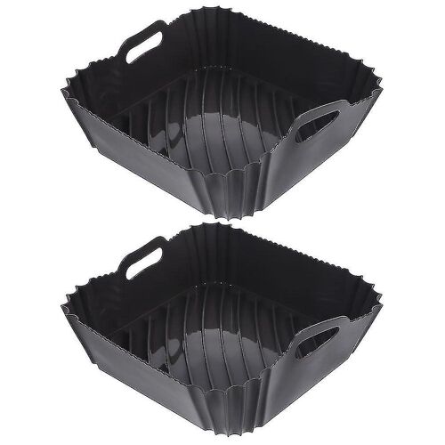 Lot De 2 Doublures En Silicone Pour Friteuse À Air Avec Poignées ¿ Antiadhésives, Réutilisables, Parfaites Pour Une Cuisson Et Un Nettoyage Faciles