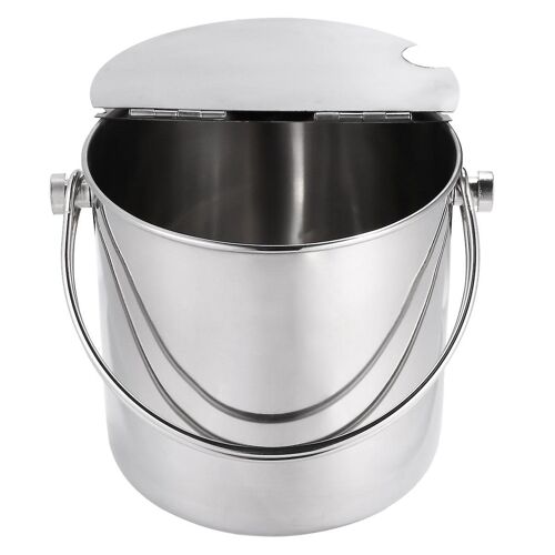 Seau À Glace En Acier Inoxydable De Qualité Supérieure Avec Couvercle ¿ Durable, Antirouille, Parfait Pour Les Fêtes Et La Maison