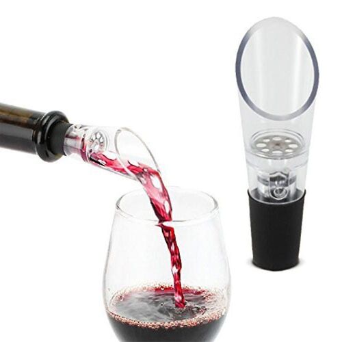 Aérateur De Vin Verseur Haut De Gamme (Lot De 2) - Aérez Instantanément Vos Vins À Moindre Coût - Coffret Cadeau Inclus