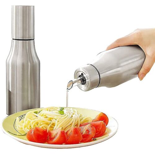 Bouteille Distributrice D'huile En Acier Inoxydable - Anti-Poussière, Anti-Fuite, Versage De Précision, Outil De Cuisine 750 Ml