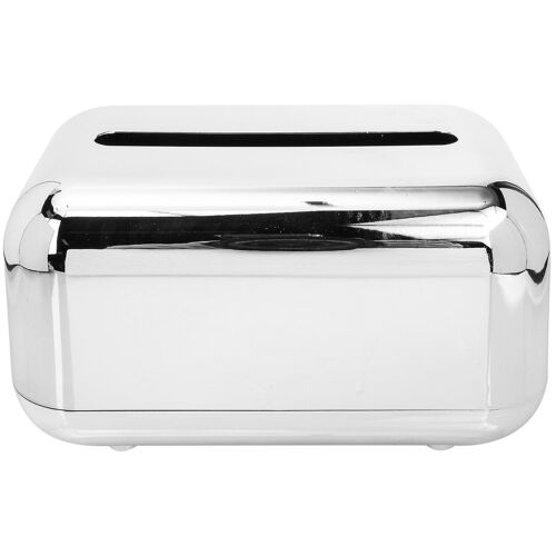 Distributeur de mouchoirs élégant en argent ¿ Porte-serviettes en ABS durable pour la maison, le bureau et une décoration élégante