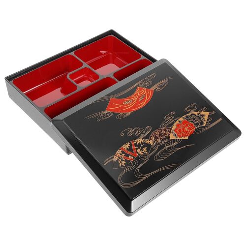 Boîte À Sushis En Abs Durable Avec Compartiments ¿ Contenant De Conservation Pour Sashimis Frais Pour Restaurants Et Préparation De Repas