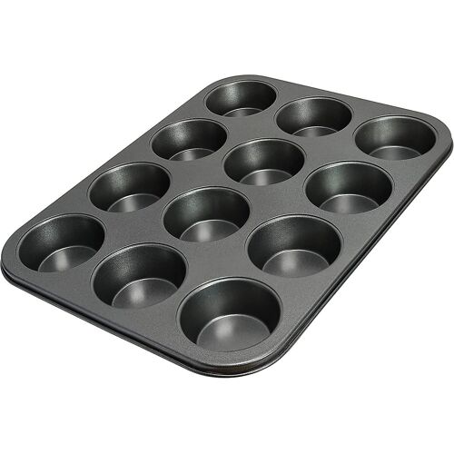 Moule À Muffins Antiadhésif De Qualité Supérieure Pour 12 Muffins - Durable, Sûr Et Élégant - Facile À Nettoyer Et À Ranger