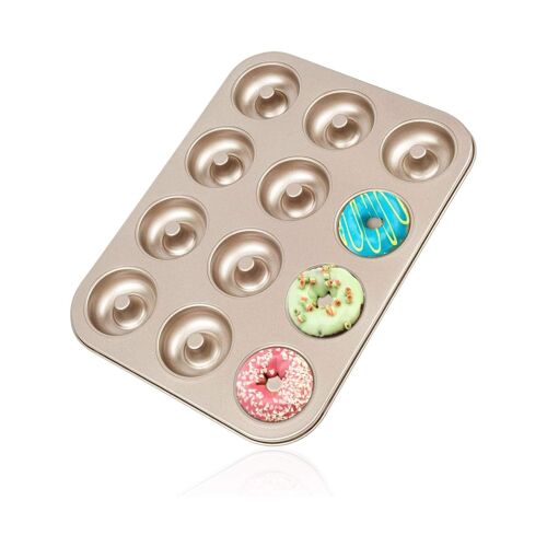 Moule À Mini-Beignets Antiadhésif ¿ Plaque De Cuisson À 6 Cavités Pour Des Desserts Familiaux Faciles Et Amusants ¿ Acier De Haute Qualité, Lavable Au Lave-Vaisselle