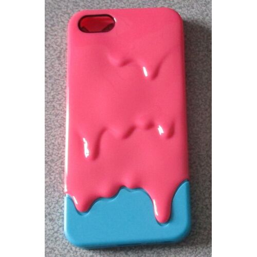 Coque Fantaisie Melt De Switcheasy Pour Iphone 5 S - Série Glace Fondue - Rose Et Bleue