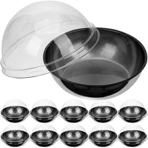 Lot De 50 Mini Boîtes À Gâteaux Rondes Transparentes Avec Couvercles ¿ Parfaites Pour Muffins, Friandises Et Petits Cadeaux ¿ Matériau Pet Durable
