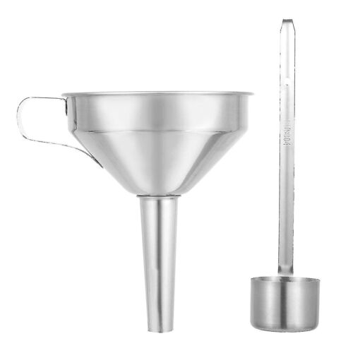 Ensemble D'entonnoirs De Cuisine En Acier Inoxydable De Qualité Supérieure Avec Filtre Et Louche À Vin - Outil De Cuisine Durable