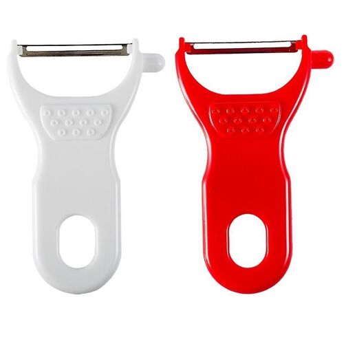 Lot De 2 Éplucheurs À Légumes Lhs - Coupe-Julienne Et Trancheur En Acier Inoxydable Pour Fruits Et Légumes, Design Ergonomique