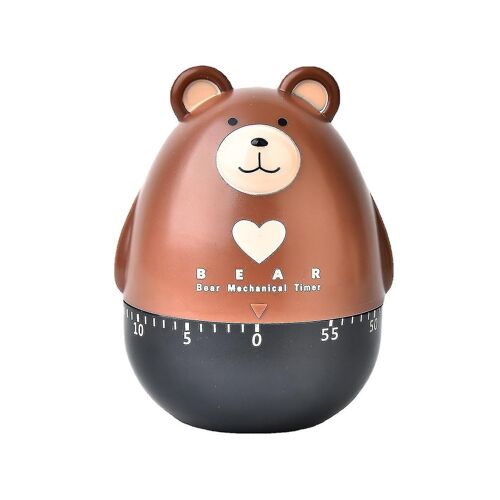 Minuterie Mécanique De Cuisine À Motif Dessin Animé - Alarme Écologique De 60 Minutes, Abs Durable, Idéale Pour Les Cuisiniers Amateurs