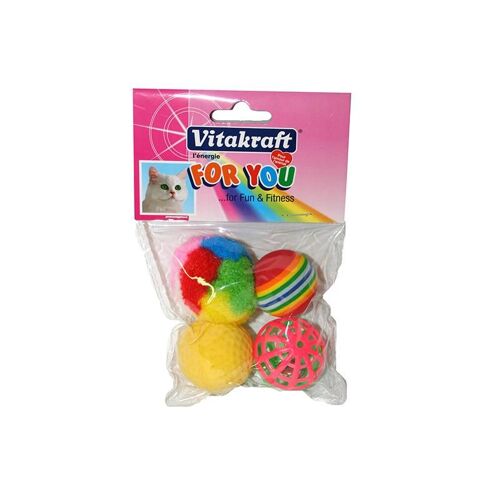 4 Balles Assorties 4 Cm (P.A.V)