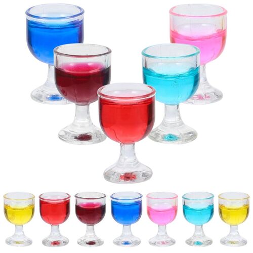 Lot De 12 Mini-Gobelets À Cocktail En Résine Pour Décoration De Maison Miniature À L'échelle 1/12 ¿ Décoration Réaliste Pour Modèle Alimentaire