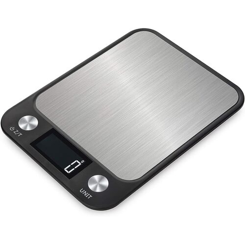 Balance De Cuisine Numérique Avec Fonction Tare - Capacité De 10 Kg, Écran Lcd, Acier Inoxydable, Mesures Précises À 1 G