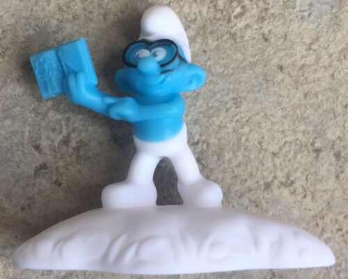 Figurine Schtroumpf A Lunette, Peyo, Bande Dessinée, Smurfs