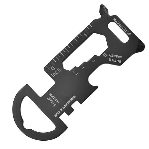 Porte-Clés Multifonction 8 En 1 En Acier Inoxydable : Décapsuleur, Support De Téléphone, Tournevis Et Plus Encore Pour Une Utilisation En Extérieur