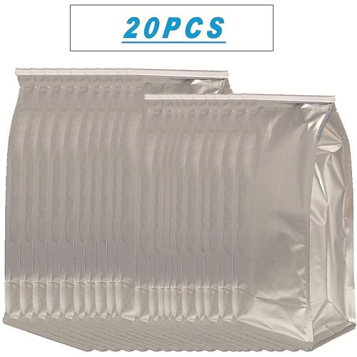 Lot De 20 Sacs À Graisse Autoportants Pour Le Stockage De L'huile De Cuisine - Sacs Durables En Aluminium Pour L'élimination Des Graisses