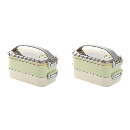 Boîte À Lunch Double Couche En Acier Inoxydable De Qualité Supérieure De 1 600 Ml ¿ Récipient Isotherme Étanche Pour Repas À Emporter