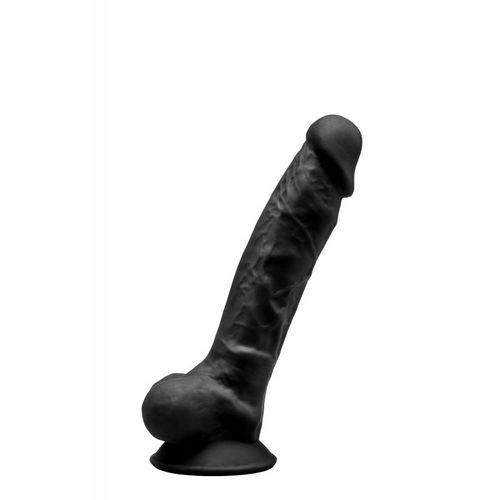 Gode Ventouse Réaliste Noir En Silexpan Modèl 1 (7) Noir