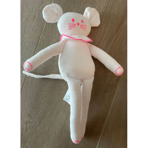 Peluche Doudou Souris Petit Bateau Rose