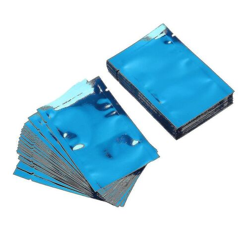 Lot De 100 Sachets En Aluminium Étanches Pour La Conservation Des Aliments ¿ Sachets À Sandwich Refermables Avec Fenêtre Transparente