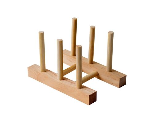 Égouttoir À Vaisselle En Bois Élégant ¿ Égouttoir De Cuisine Durable Et Organiseur De Comptoir Pour Assiettes, Casseroles Et Plus Encore