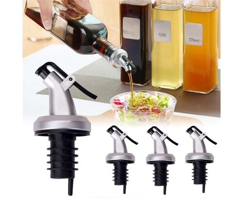 Lot De 3 Bouchons Anti-Fuites Pour Bouteilles D'huile - Embout De Qualité Alimentaire Pour Un Versement Précis De Liqueurs, De Vin Et D'huiles