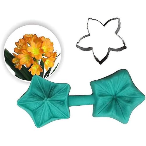 Ensemble De Veineurs De Fleurs En Pâte À Sucre Et D'emporte-Pièces En Acier Inoxydable De Qualité Supérieure - Créez De Superbes Fleurs De Pétunia Pour La Décoration De Gâteaux