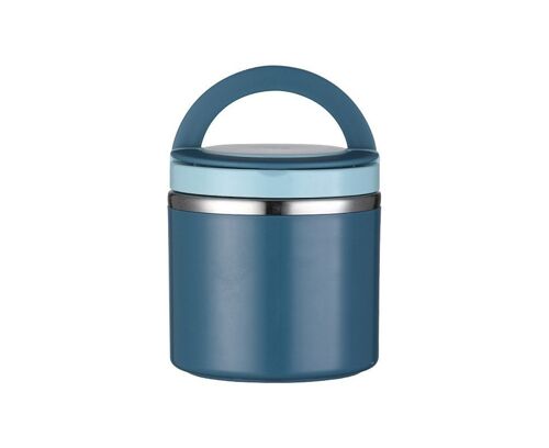 Bouteille isotherme en acier inoxydable 1 L - Boîte à lunch isotherme sous vide, étanche, portable pour le travail et les voyages - Bleu