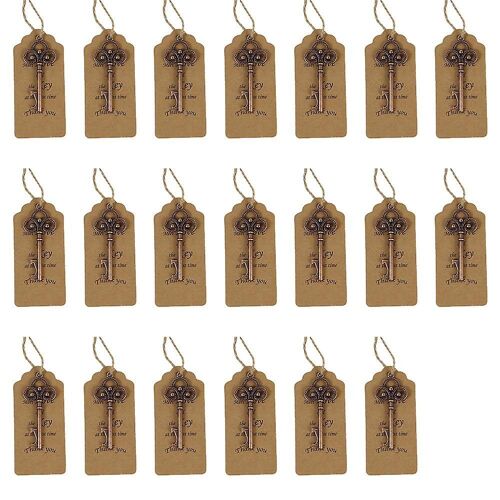 Décapsuleur Vintage En Forme De Tête De Mort ¿ Cadeaux De Mariage Et De Fête Uniques ¿ Lot De 20 Tire-Bouchons Durables