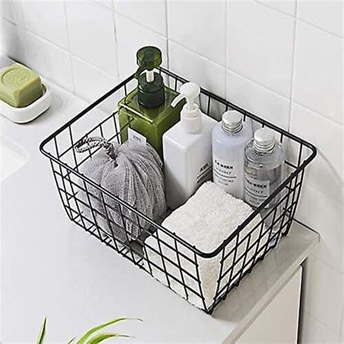 Panier De Rangement En Fil De Fer Durable ¿ Organiseur Suspendu Polyvalent Pour La Cuisine, Le Bureau Et La Décoration Intérieure
