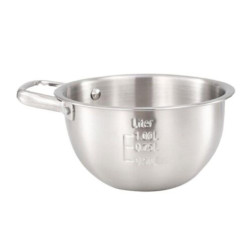 Bol Mélangeur En Acier Inoxydable De Qualité Supérieure De 2,5 L - Facile À Nettoyer, Durable, Poignée Ergonomique, Organisateur De Cuisine Polyvalent