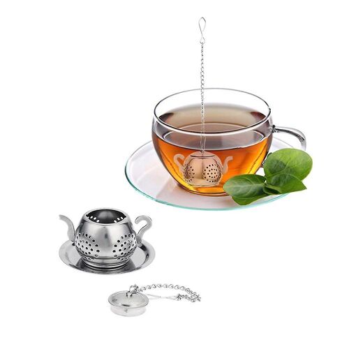 Infuseur À Thé En Acier Inoxydable De Qualité Supérieure - Design Théière, Facile À Nettoyer, Polyvalent Pour Les Tisanes Et Les Thés En Vrac