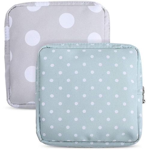 Sacs De Rangement Pour Serviettes Hygiéniques En Coton - 2 Pochettes Pour Coupes Menstruelles, Réutilisables Et Portables Pour Les Voyages Et L'organisation 