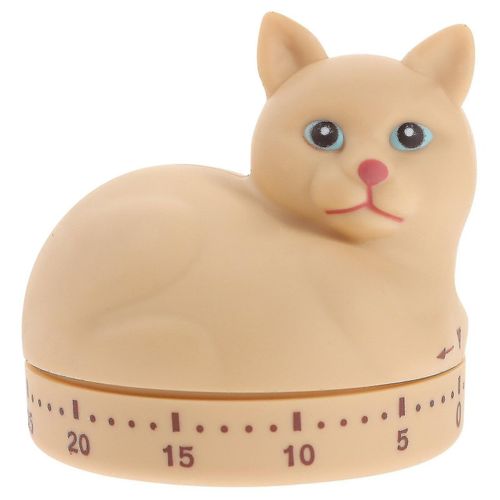 Minuteur De Cuisine En Forme De Chat Mignon - Minuteur Mécanique Durable Pour La Pâtisserie, La Cuisine Et Une Décoration De Cuisine Amusante