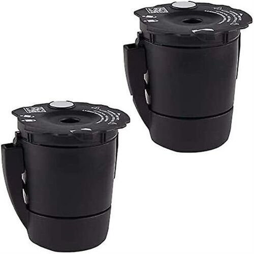 Filtres à café réutilisables pour Keurig My K-Cup 1.0 et 2.0 ¿ Sans BPA, compatibilité universelle, faciles à utiliser, lot de 2