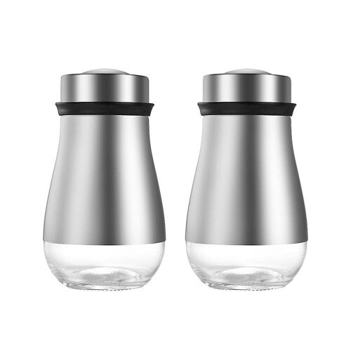 Ensemble Salière Et Poivrière Réglables - Verre De Qualité Supérieure Avec Joint Hermétique Pour Un Contrôle Parfait De L'assaisonnement