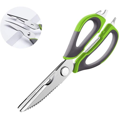 Ciseaux De Cuisine Robustes Et De Qualité Supérieure Avec Étui De Protection : Tranchants, Multifonctionnels, Ergonomiques Et Durables