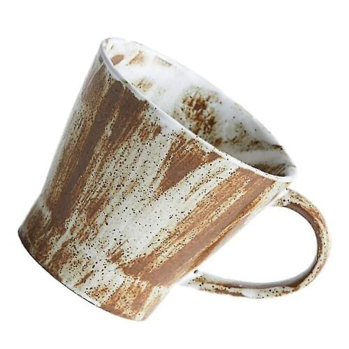 Tasse À Lait En Céramique Japonaise Élégante Et Rétro, Faite À La Main ¿ Idéale Pour Le Café, Le Thé Et Les Cadeaux ¿ Tasse À Café Blanche De 9,7 Cm