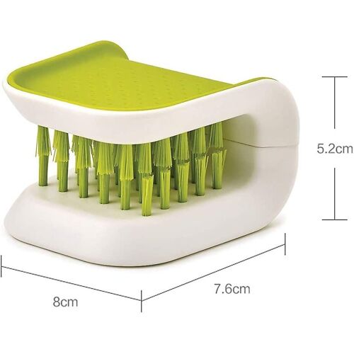 Brosse De Nettoyage À Double Poils Pour Couteaux Et Couverts : Un Outil De Cuisine Sûr, Efficace Et Durable Pour Le Nettoyage Des Ustensiles