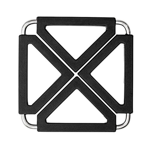 Lot De 3 Dessous De Plat Extensibles En Silicone Et Acier Inoxydable Pour Casseroles Chaudes, Tapis Isolants Pour Cuisine Et Camping