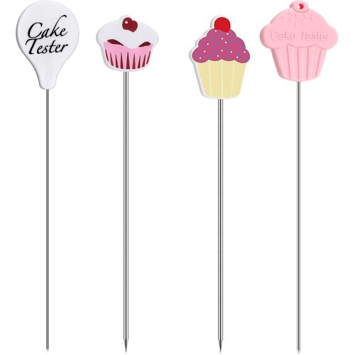Aiguilles De Test De Gâteau En Acier Inoxydable - Réutilisables, Durables, Faciles À Nettoyer, Parfaites Pour Vérifier La Cuisson Du Gâteau