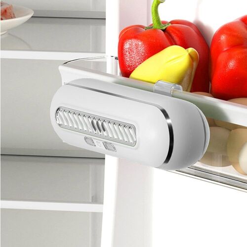 Désodorisant et purificateur d'air rechargeable pour réfrigérateurs, congélateurs et autres