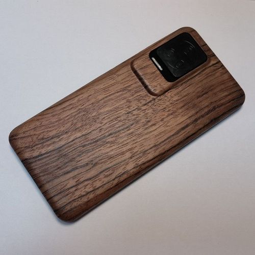 Coque Arrière Ultra Mince En Bois Véritable De Bambou Blackwood Couverture Rigide En Bois Pour Xiaomi Redmi K40 K50 Pro Mi 12t/12t Pro F3
