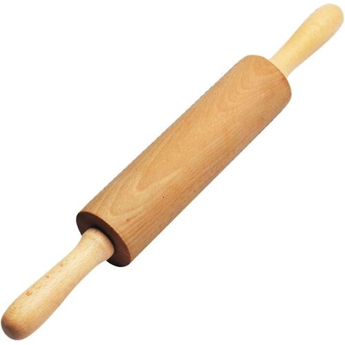 Rouleau À Pâtisserie Classique En Bois De 45 Cm Avec Poignées - Durable, Antiadhésif Et Ergonomique Pour La Pâtisserie Et La Cuisine